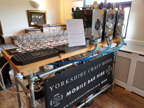 Mobile bar hired for a corporate event in Yorkshire